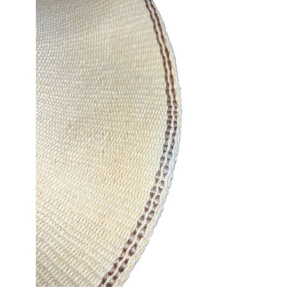 VIX Paula Hermanny floppy Panama cream straw sun beach vacation hat - Picture 4 of 6